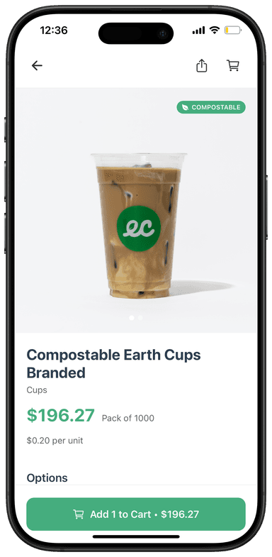 Earth Store mobile app